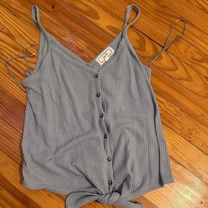 Lightweight light blue tank top